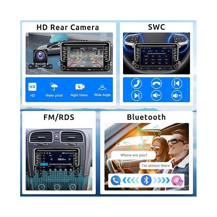 Android 13 bilradio för VW Golf 5/6, Passat, Jetta - 7