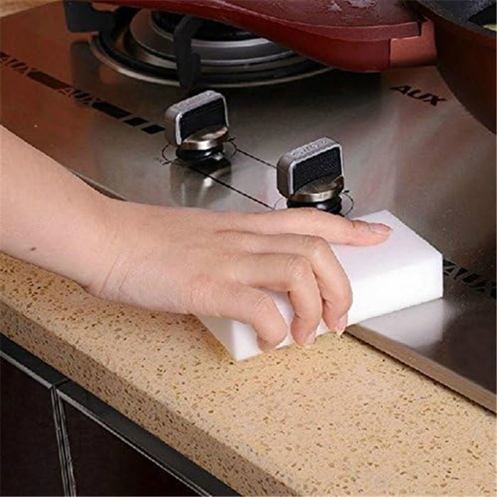 100 unidades de esponjas mágicas para limpieza, limpiador de espuma multifuncional y accesorios de cocina.