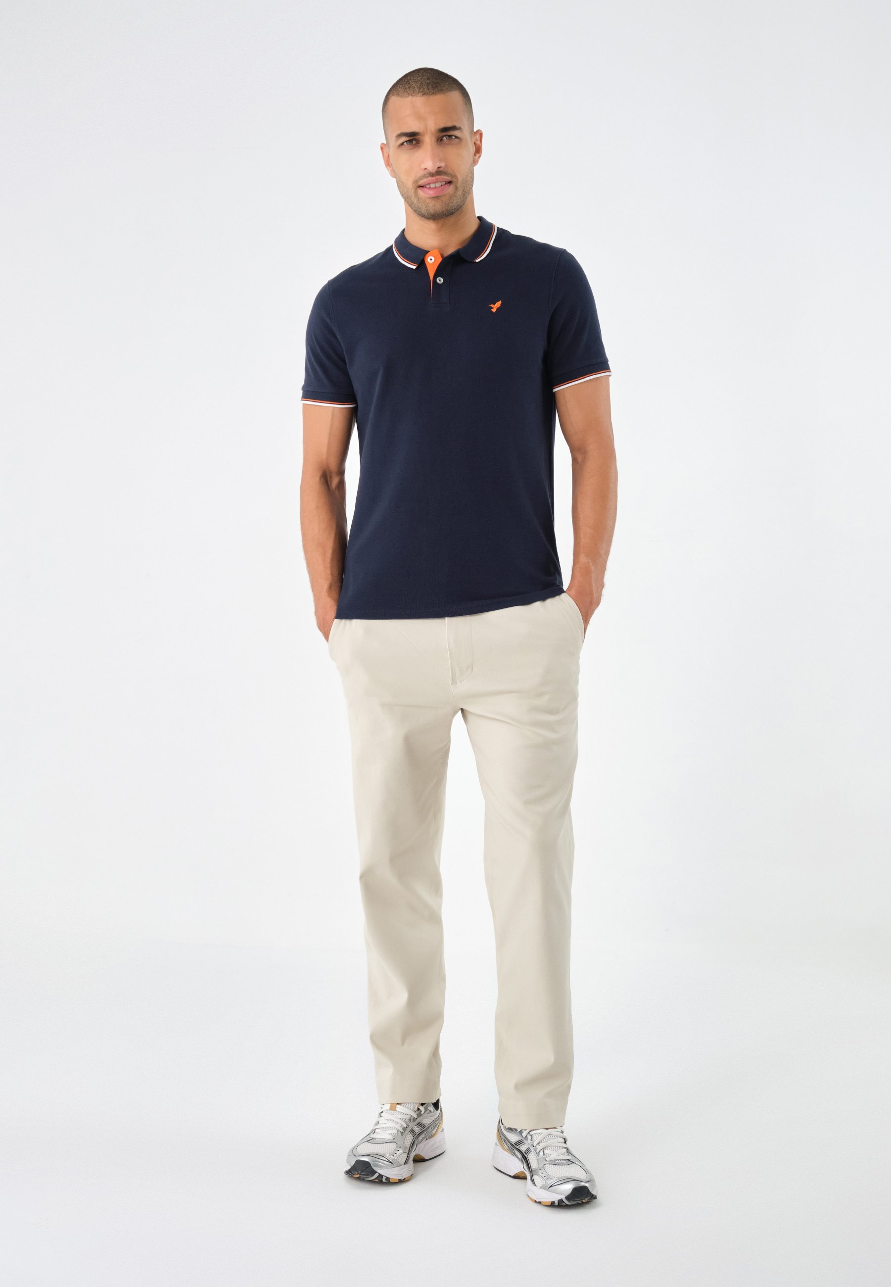 Pier One SLIM - Polo - blu scuro