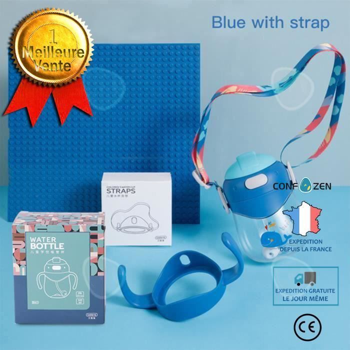 CONFO Biberon a 360 gradi con cannuccia, biberon per neonati, borraccia per bambini, tazza per l'apprendimento, regalo di Natale