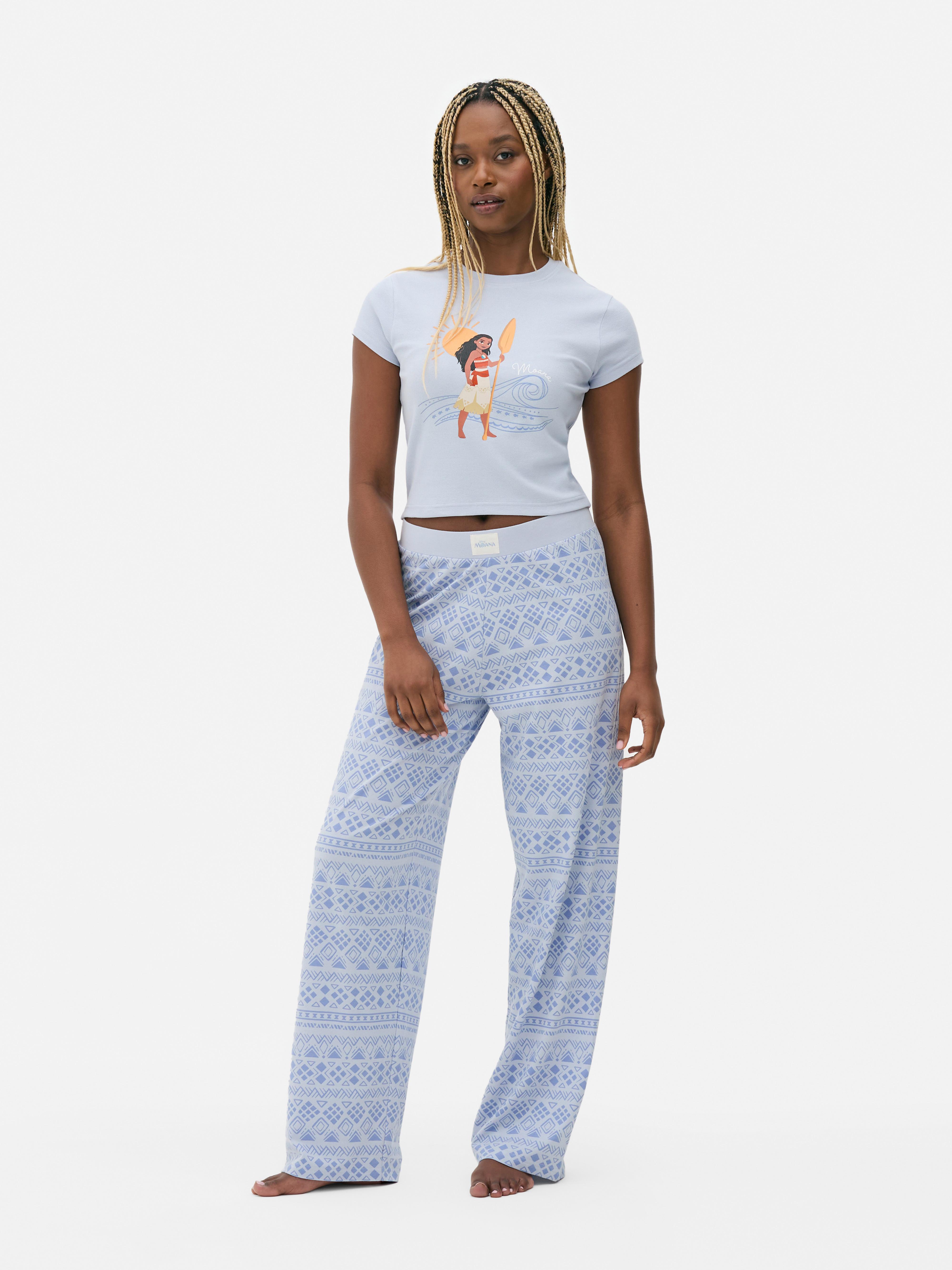 Pijamale Disney Moana Pijamale Disney cu tricou cu mânecă scurtă și pantaloni lungi de pijama
