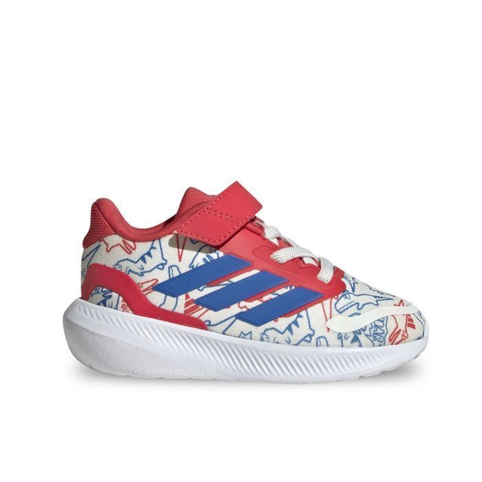Zapatillas Adidas Runfalcon Dino El I para bebés y niños pequeños, color blanco (JP6168)