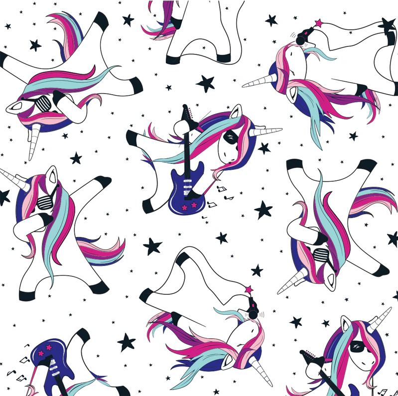 Fraldas descartáveis ecológicas Kolorky Night Unicorn para proteção completa durante a noite.