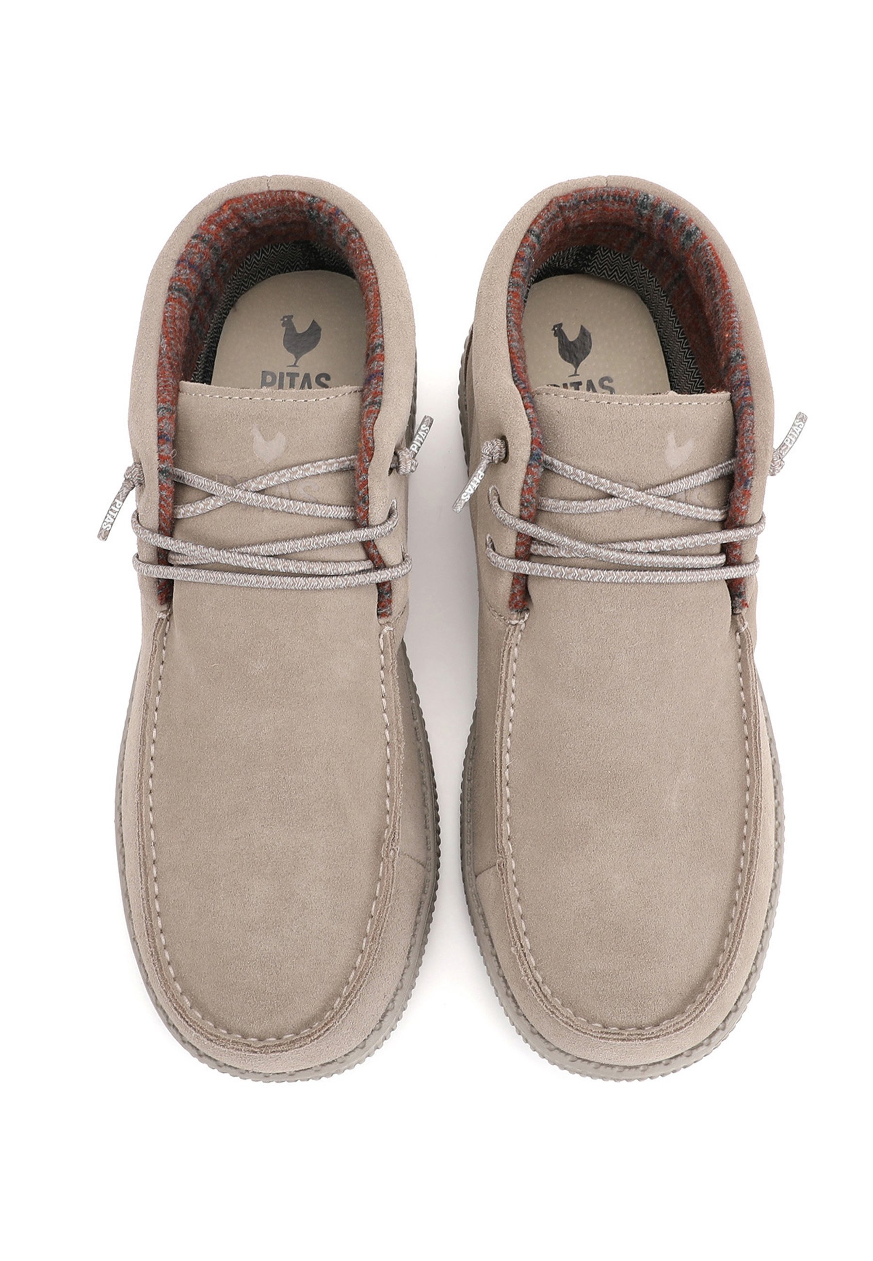 Botki sznurowane Pitas - beżowe