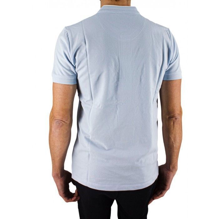 Cerruti 1881 Polo manches courtes col mao New Firenza Bleu Ciel Homme