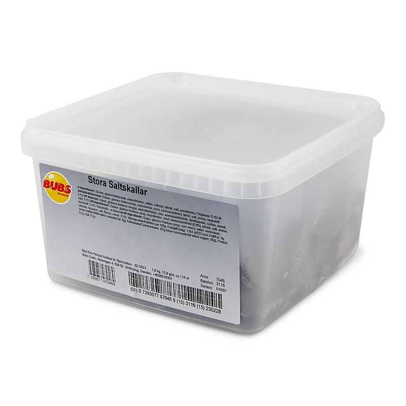 Grote zoutschelpen (Bubs) 1,6 kg