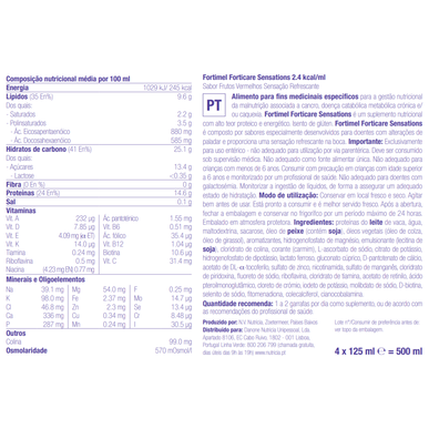 Fortimel Forticare Sensations Cool Berry Nutritional Food Røde Frukter 4 x 125 ml