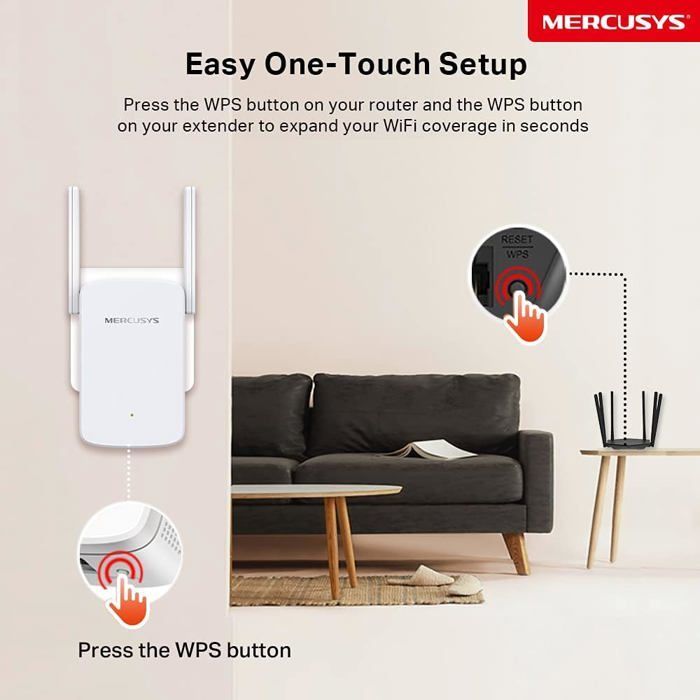 Repetidor WiFi TP-Link ME30, amplificador WiFi de doble banda AC1200 Mbps, extensor WiFi, antenas de alta ganancia ajustables, puerto Gigabit