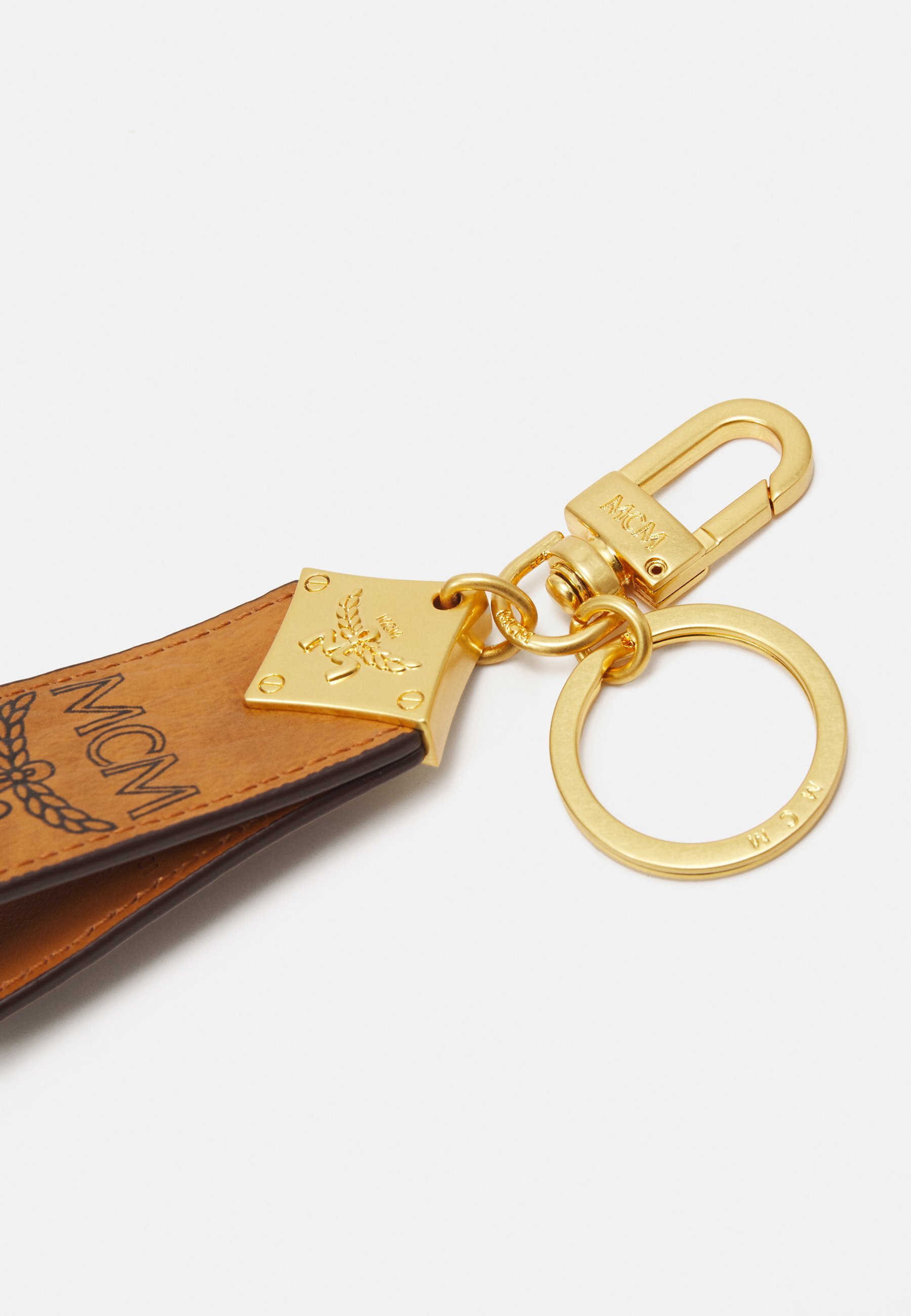 MCM AREN SLEUTELHOUDER UNISEX - Sleutelring - cognac