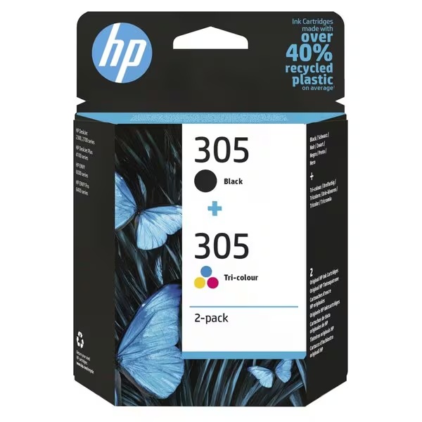 HP 305 kombinovani paket kertridža<br>crni, u boji