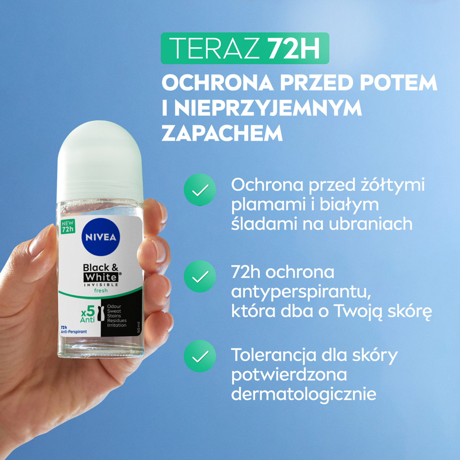 Nivea Women Roll-on Antitranspirant 50ml Unsichtbar