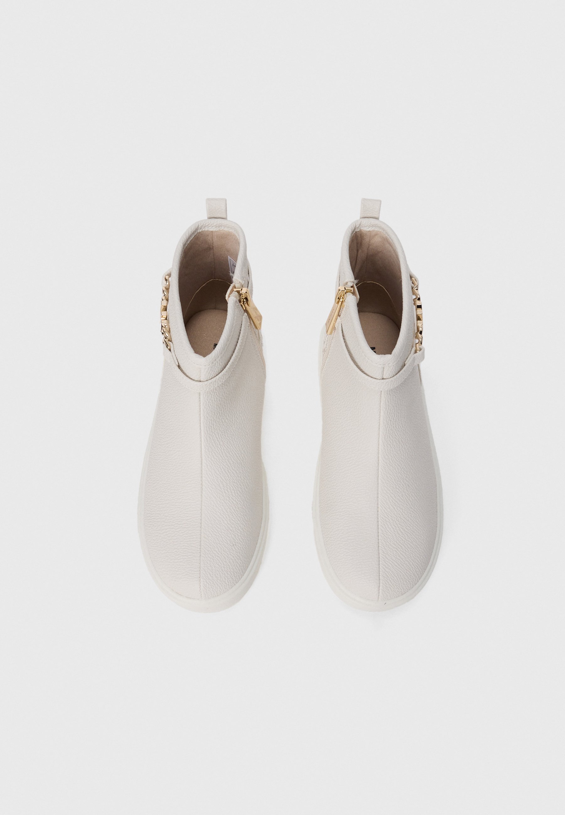 Michael Kors Kids EMMET - Enkellaarsjes - vanille