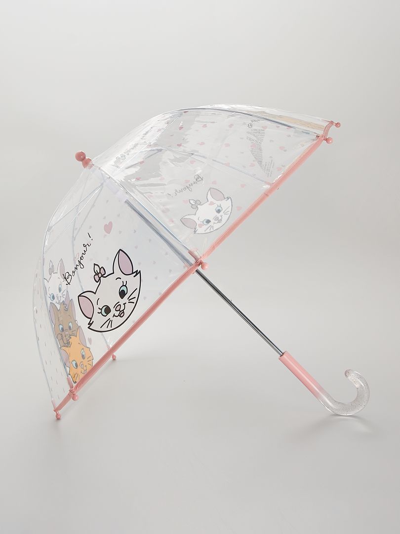 Guarda-chuva transparente 'Os Aristogatos' - BRANCO