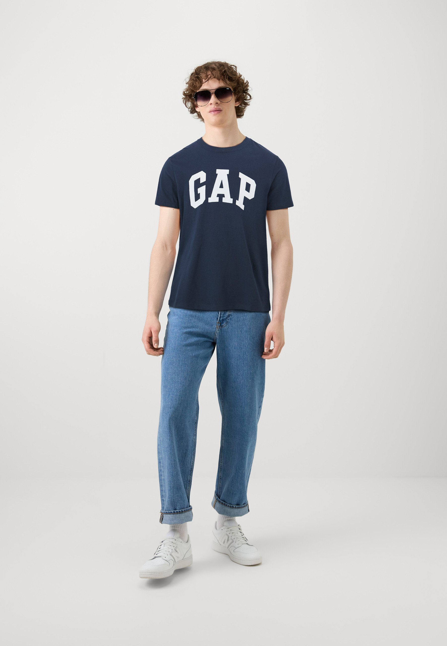 GAP LOGO 2-PACK - Bedrukte T-shirts - blauw
