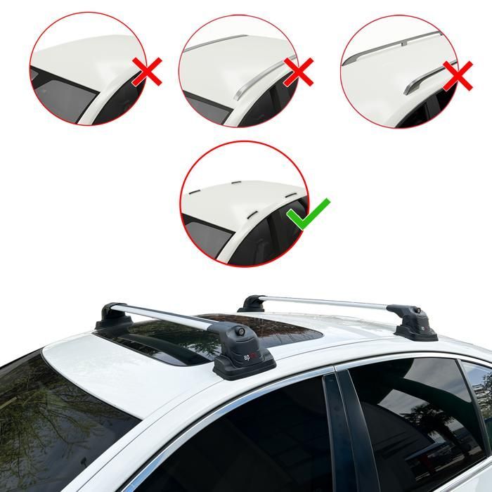 Barras de techo - ACE-3 - Compatible con Ford B-Max 2012-2017 - Aluminio - 2 barras - Carga útil < 300 kg