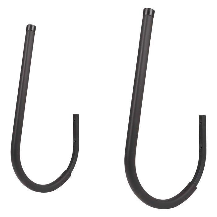 Soporte de pared o techo Wiltec - 370 x 35 x 660 mm - Carga máxima 45 kg - para tablas de surf SUP - Incluye herrajes y ganchos de suspensión