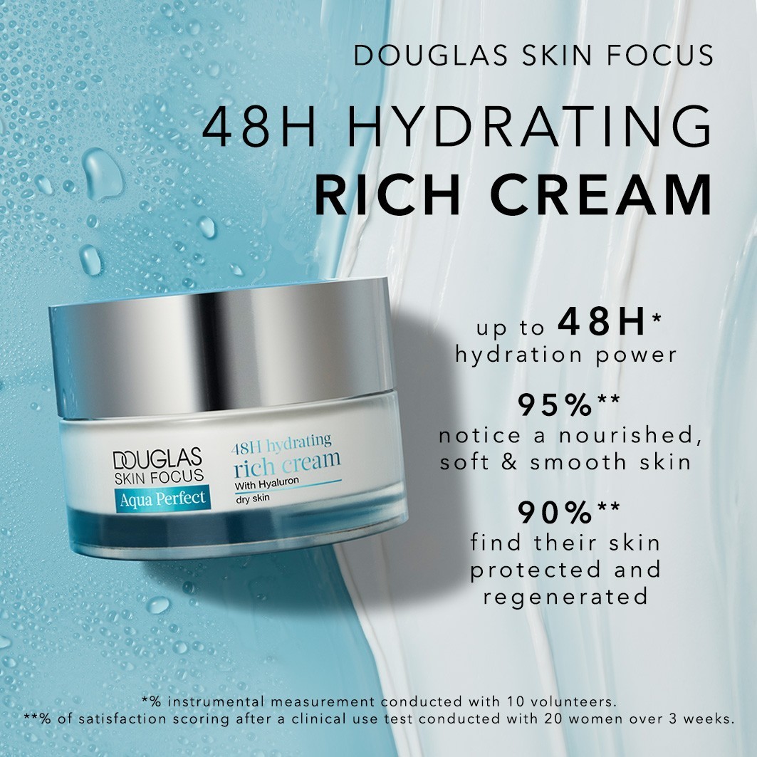 Douglas Collection Gesichtscreme Skin Focus Aqua Perfect 48H Feuchtigkeitsspendende Reichhaltige Creme - 50 ml
