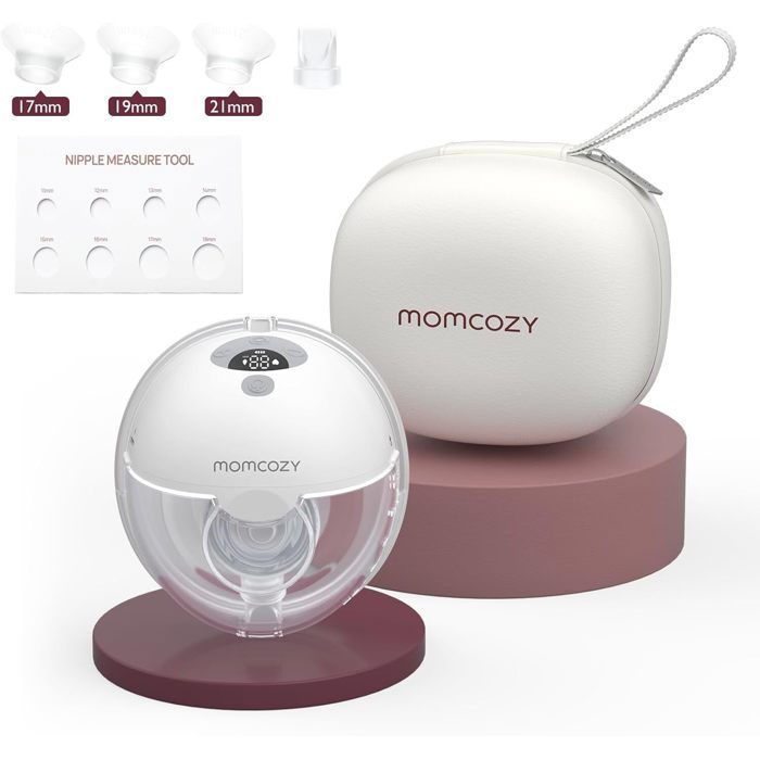 Momcozy M5 Tire-lait Mains Libres Électrique, Tire Lait Portable avec Bride Á Double Étanchéité