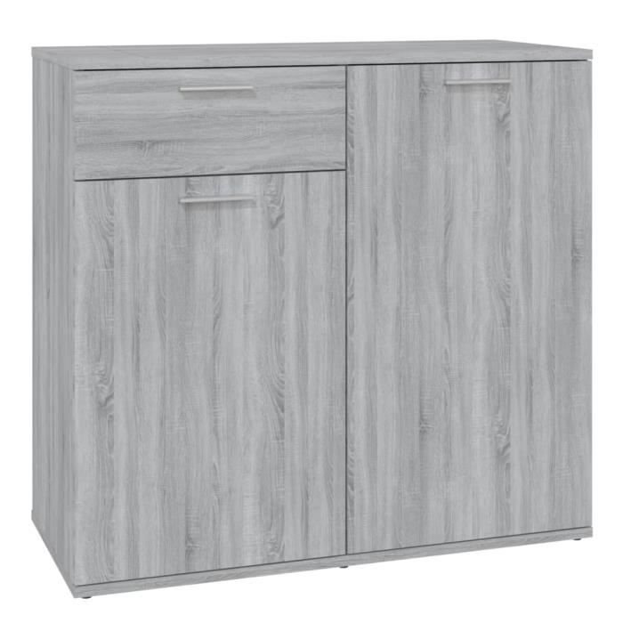 Aparador alto - VIDAXL - Sonoma - Madera de ingeniería - 2 puertas - Estilo escandinavo moderno