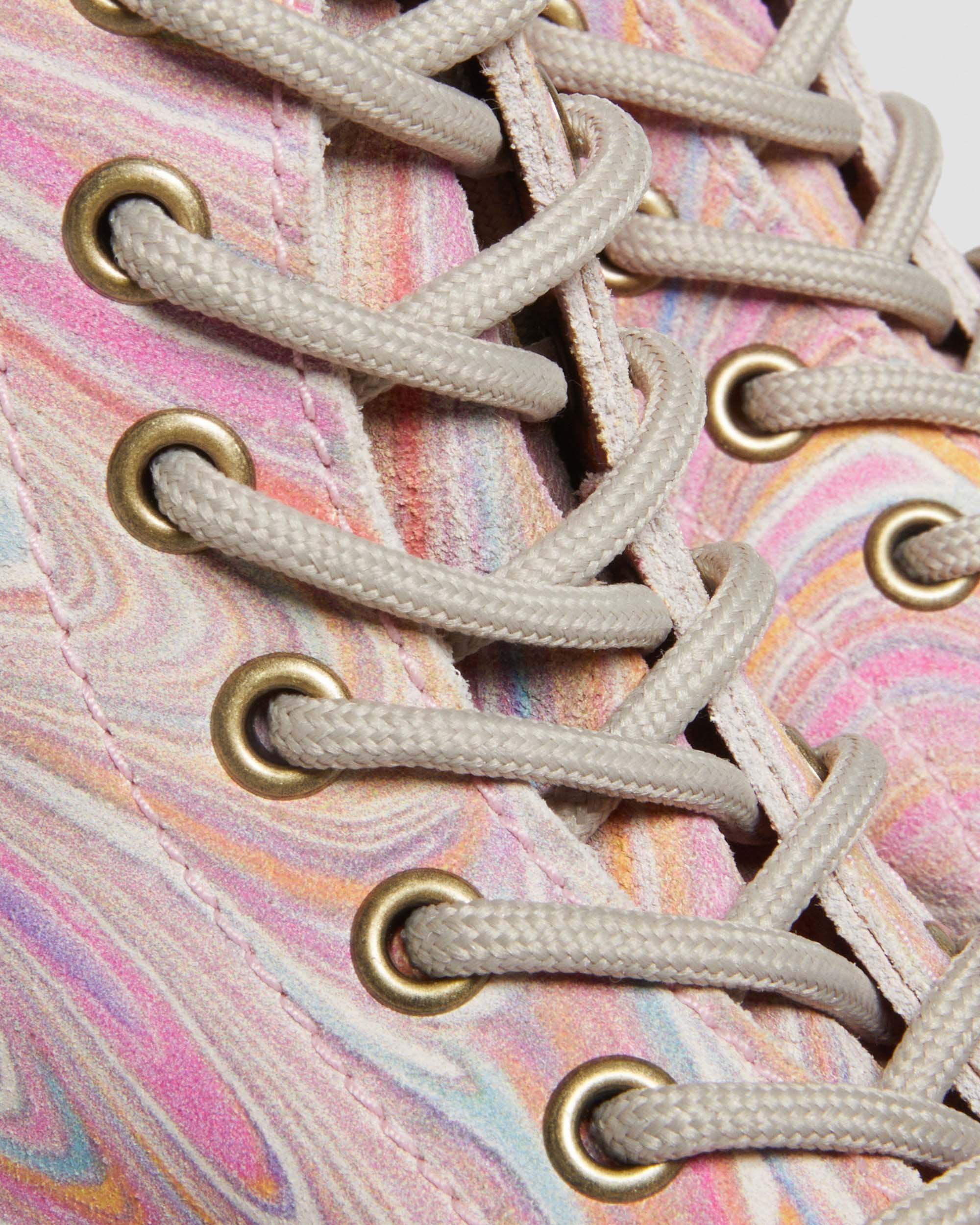 1460 Pascal Marbled Suede Lace Up Boots