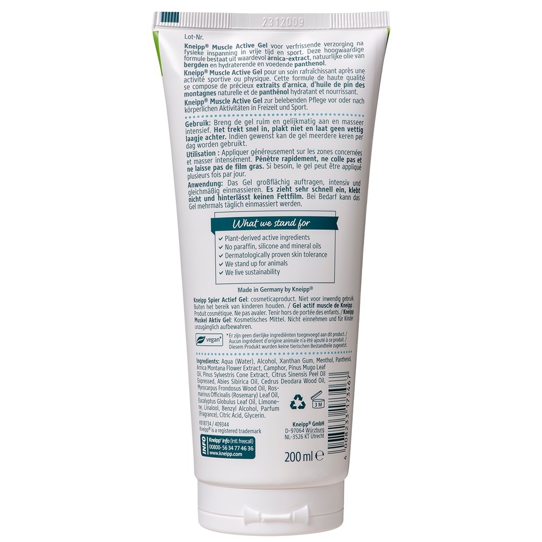 Kneipp hladni gel za aktiviranje mišića - 200 ml