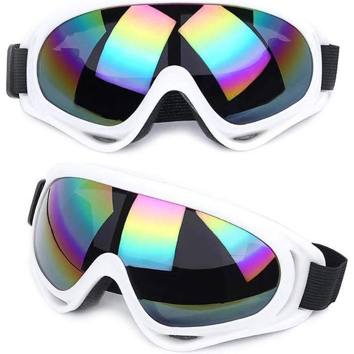 Gafas de esquí - 1 par - Policarbonato - Antivaho UV400 - Esquí, snowboard, ciclismo - Unisex Negro