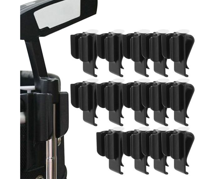 Lot de 14 supports de putter de golf à clipser pour sac de golf, organisateur d'équipements de golf