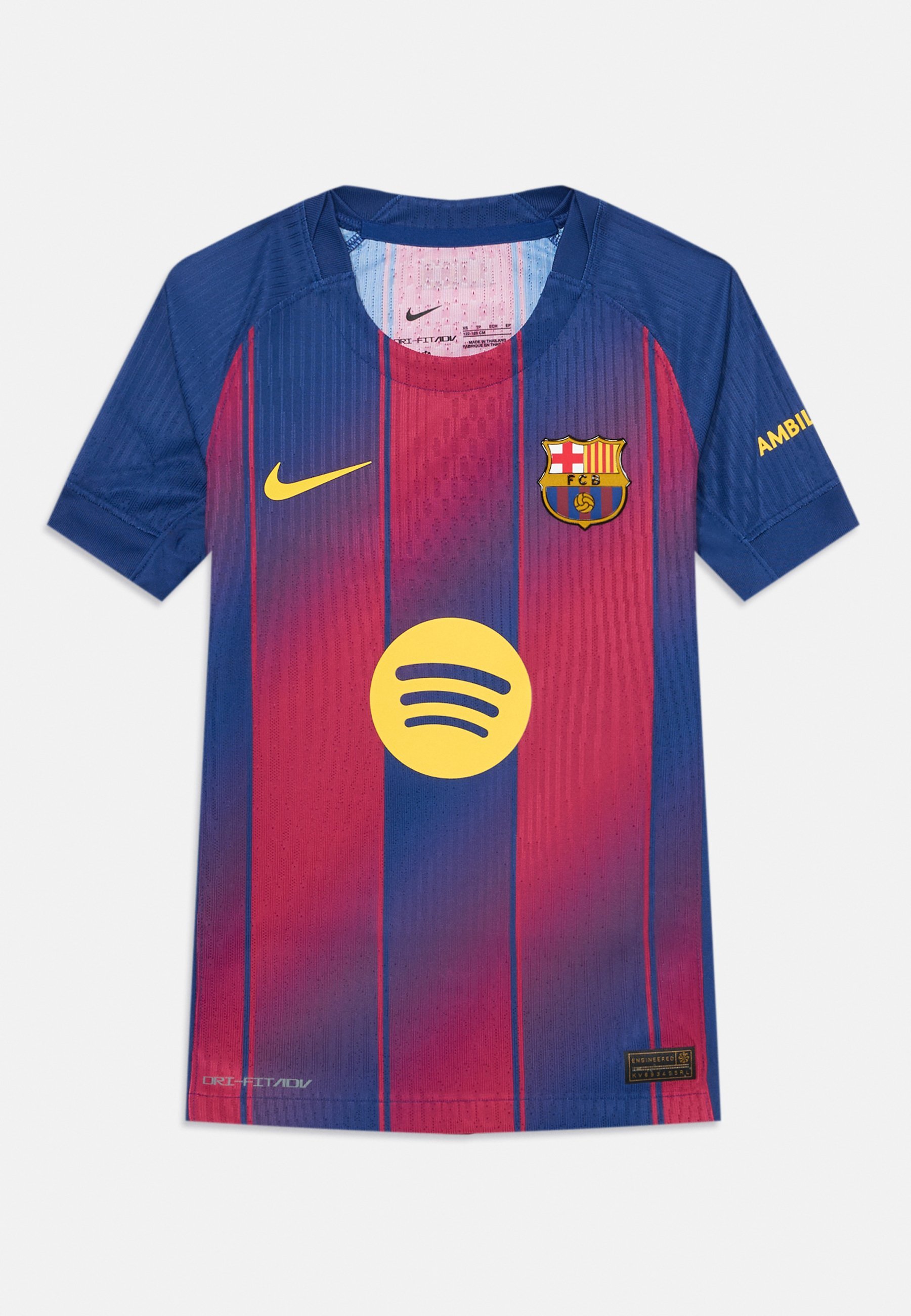 T-shirt de sport Nike Performance FC Barcelone FCB unisexe - bleu roi profond/rouge noble/or du Midwest