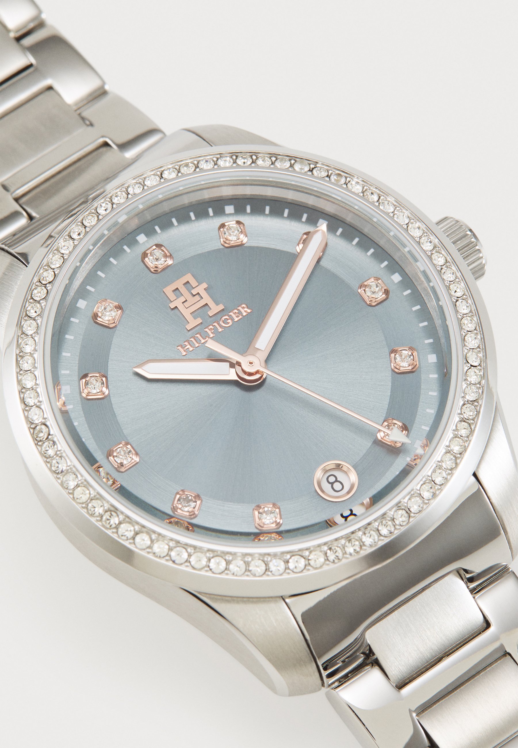 Tommy Hilfiger Uhr - silberfarben/blau