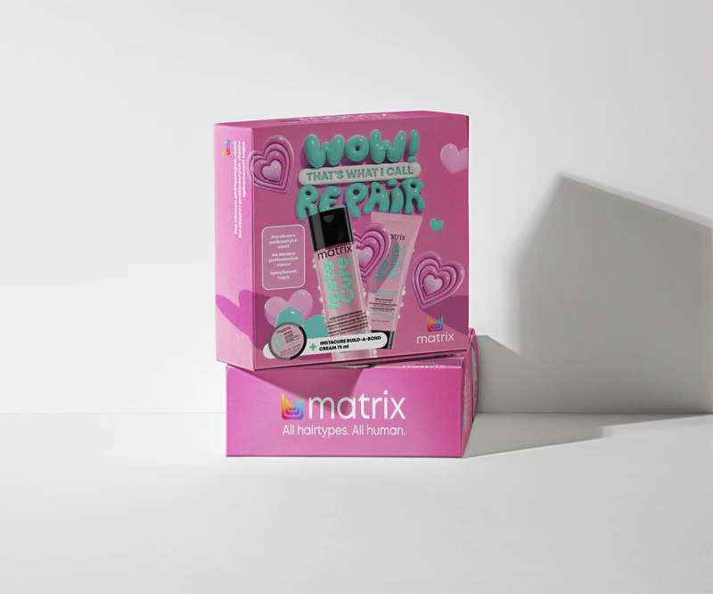 Conjunto de presente Matrix Instacure Build A Bond para fortalecimento capilar