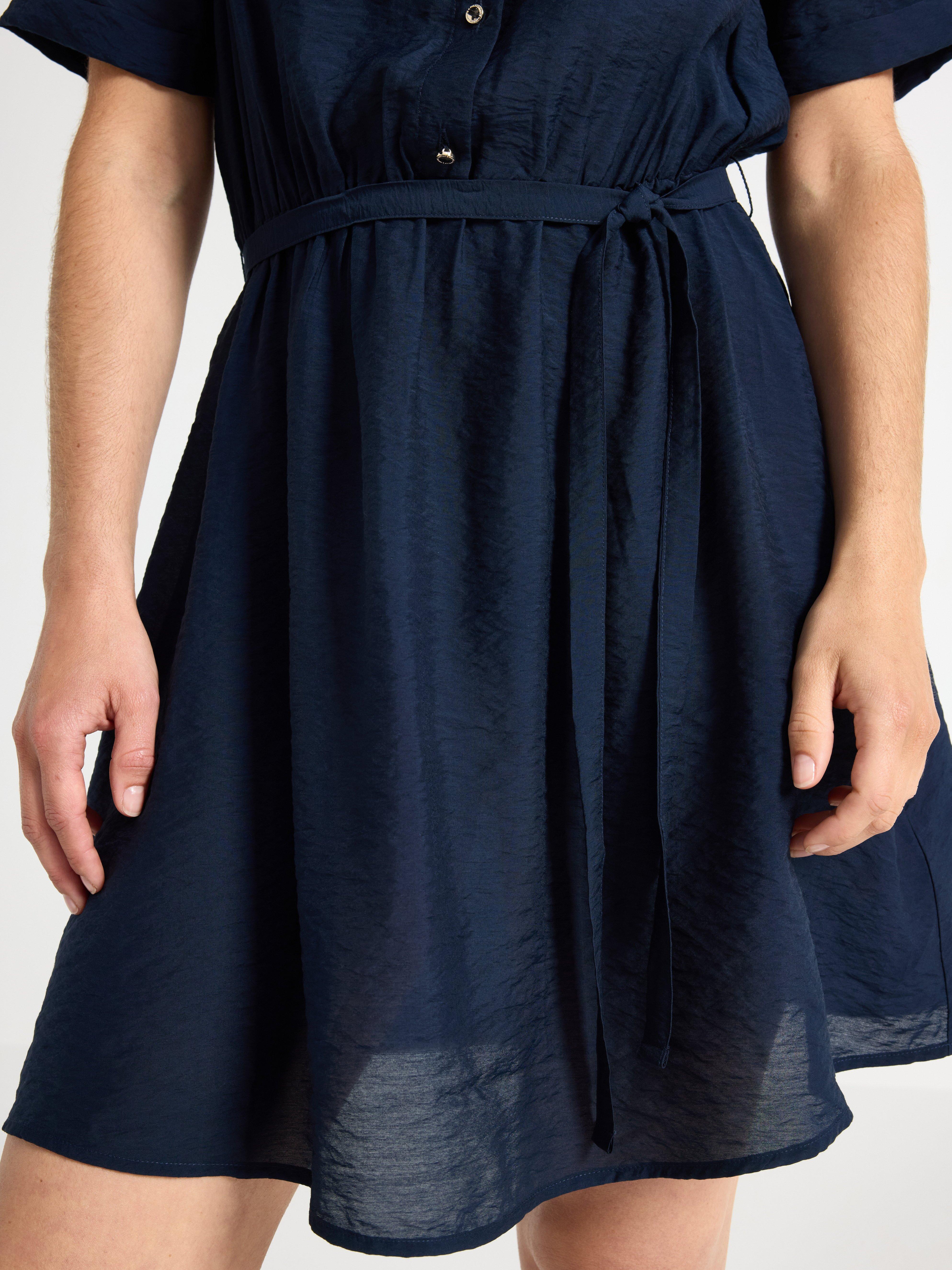 Minivestido azul-marinho escuro