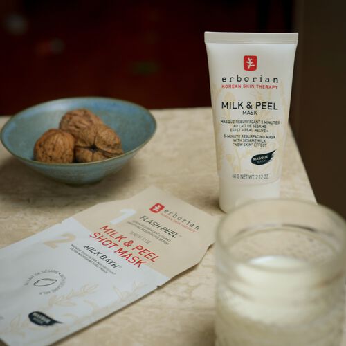 Masque au lait et à l'écorce