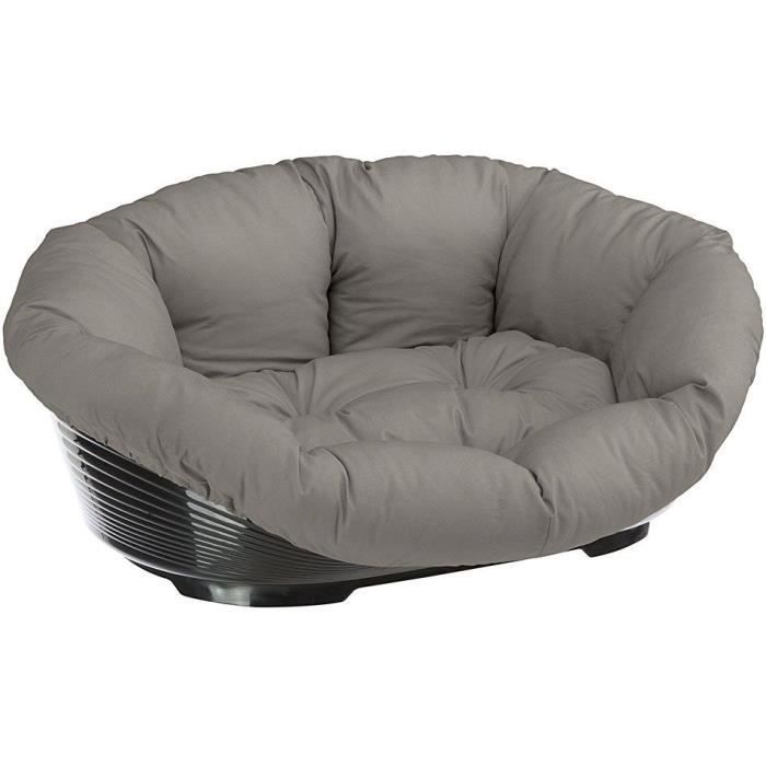 Cesta con cojín gris - Tamaño M - 64 x 48 x 25 cm - FERPLAST