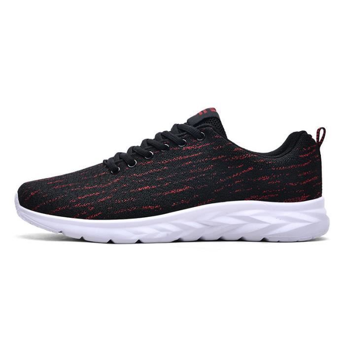 Chaussures de marche légères pour hommes - Marque - Modèle - Rouge - Randonnée - Sentier