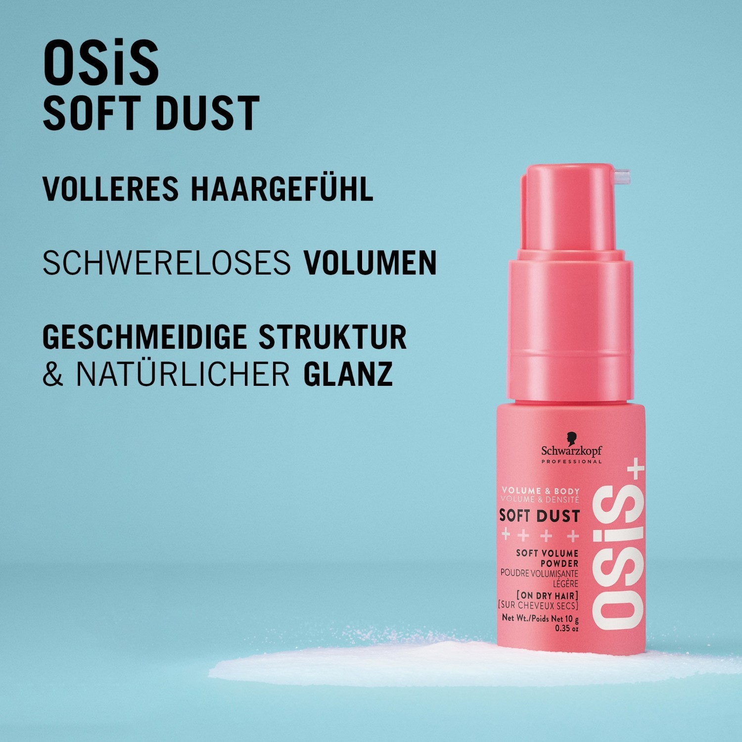 Schwarzkopf Professional matu pūderis OSiS+ Volume & Fullness mīkstās putekļsūciņas - 10 g