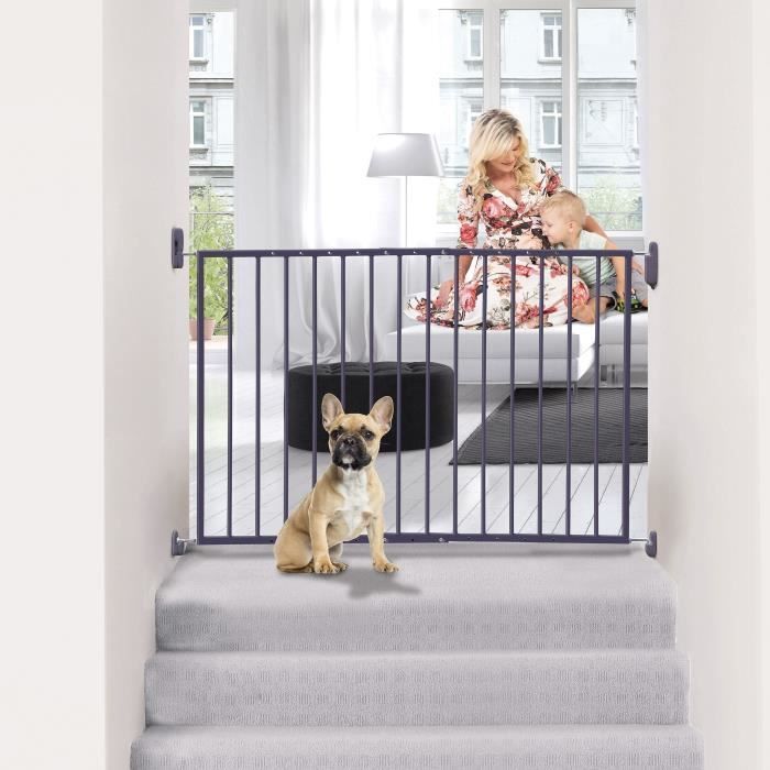 Cancello di sicurezza DREAMBABY ARIZONA EXTENDA - Fissaggio a vite - L 68/112 cm - Apertura in entrambe le direzioni - Grigio