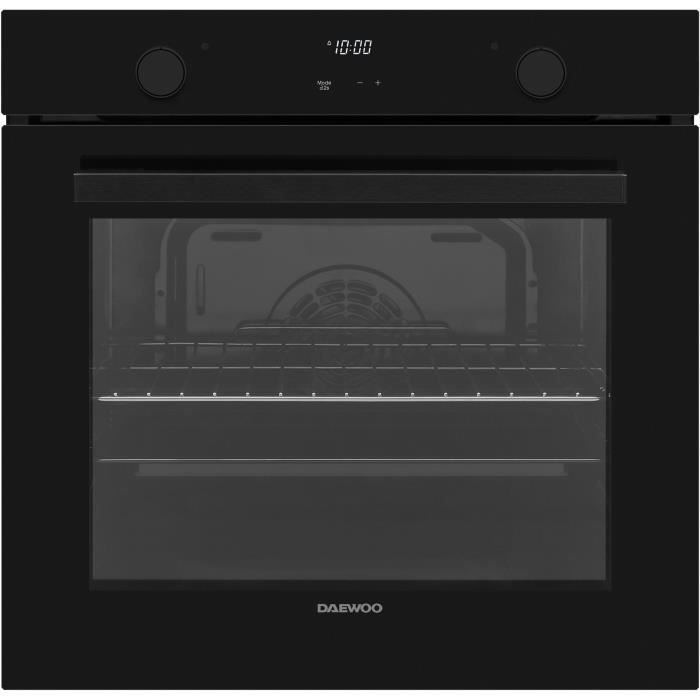 Horno empotrable - Limpieza pirolítica - Cocción con ventilador - DAEWOO - BO7PR28GBNM - Negro - Puerta fría - 59,5 x 57,5 x 59,5 cm