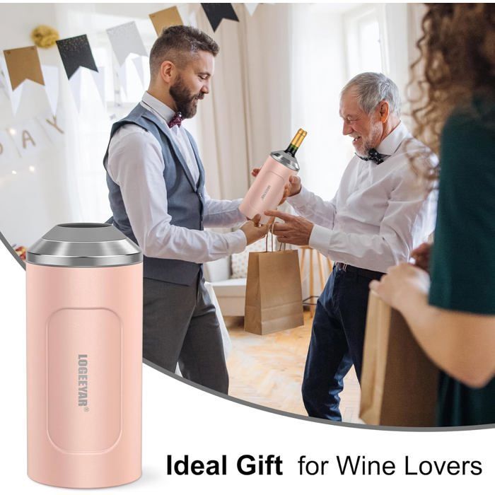 Nevera portátil ZGEER - 750 ml - Acero inoxidable - Doble pared - Aislamiento al vacío - Portátil - Rosa
