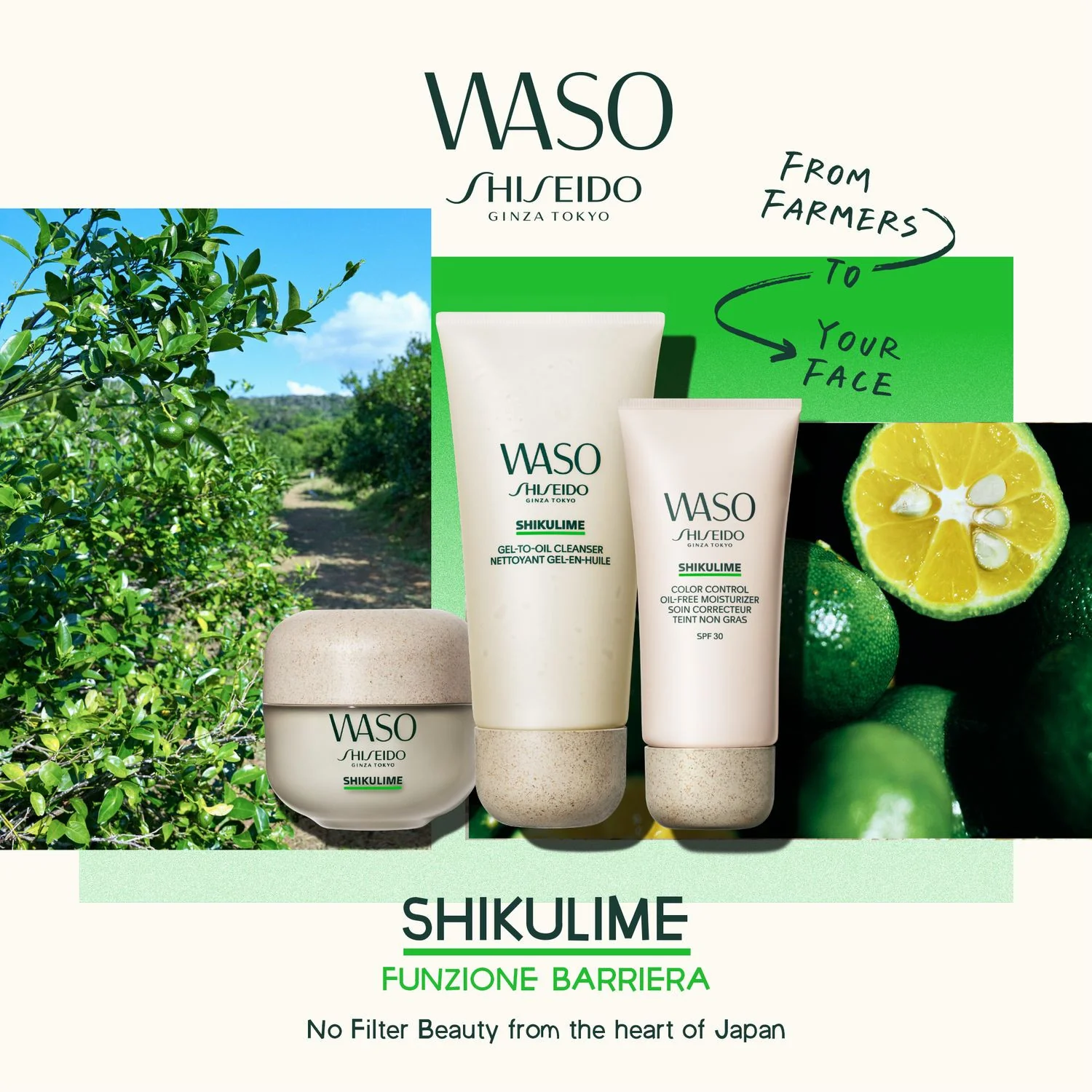 Waso SHIKULIME Gel-To-Oil Cleanser - Gel detergente viso