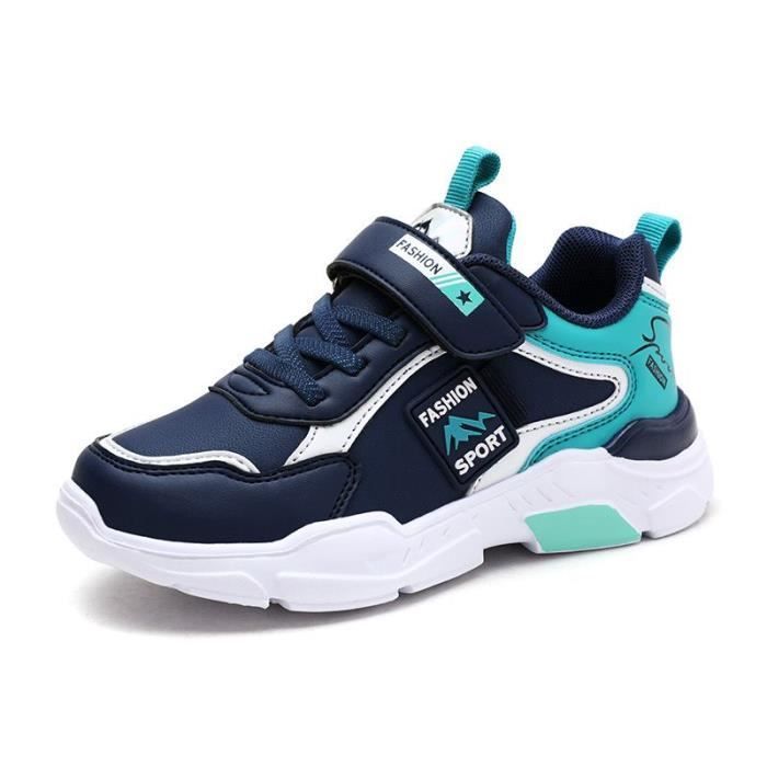 Zapatillas infantiles para niños y niñas - Zapatillas deportivas para actividades al aire libre - INSFITY - Poliéster - Azul - Unisex - Con cordones