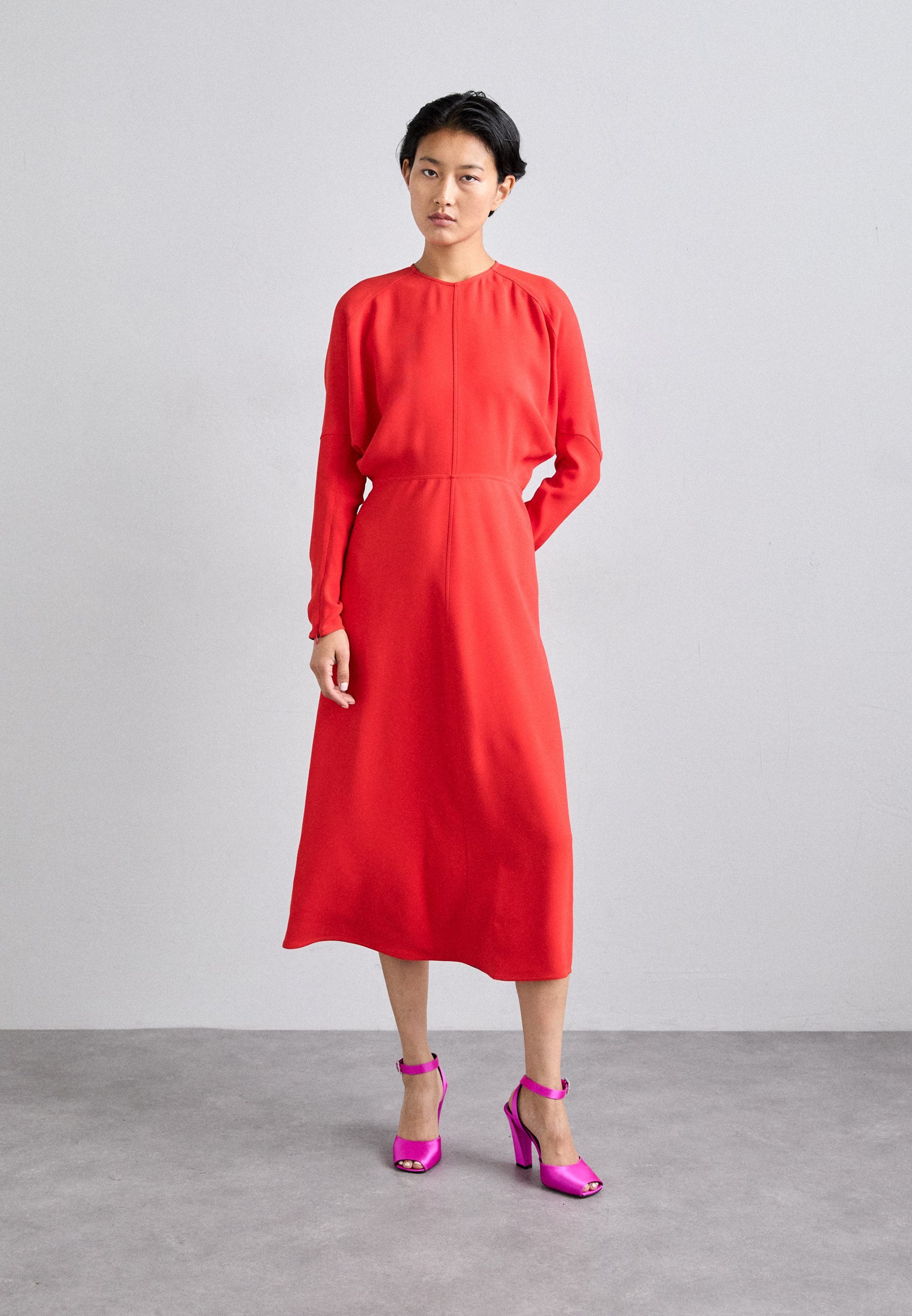 Vestido midi estilo dolman da Victoria Beckham - Vestido de coquetel/Vestido de festa - vermelho