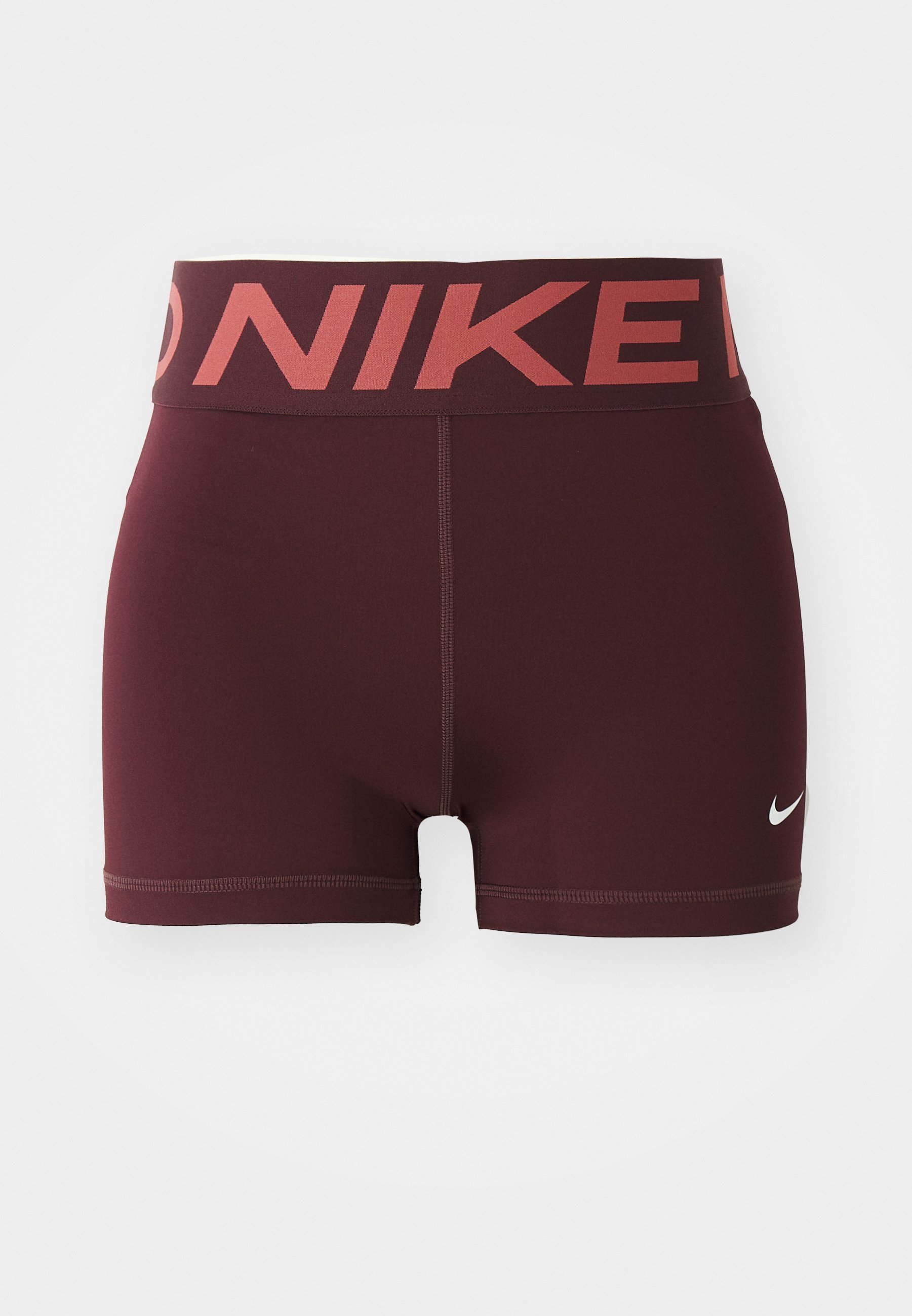 Legging Nike Performance SCULPT SHORT - bordeaux/blanc