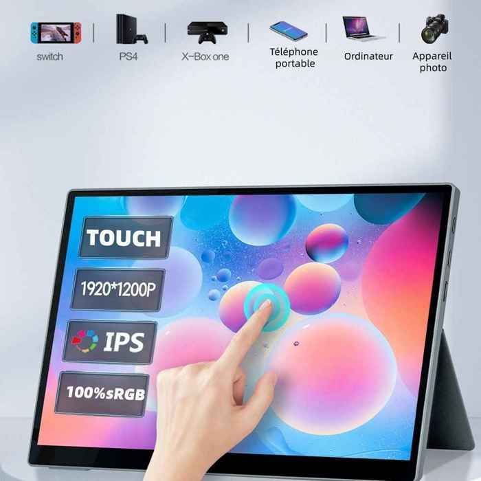 Monitor portatile, formato 16:10, touchscreen HD IPS da 10,5