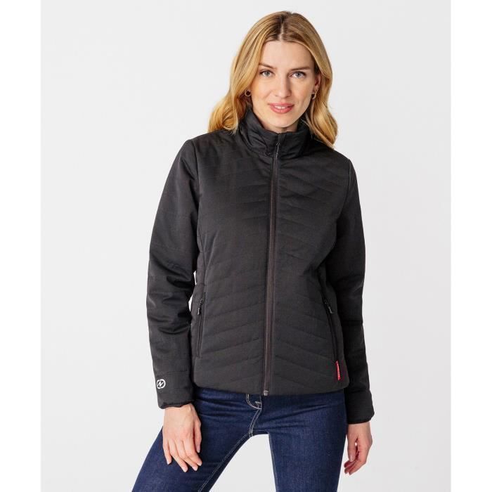 DamartSport - Doudoune déperlante Thermolactyl manches longues femme - Noir