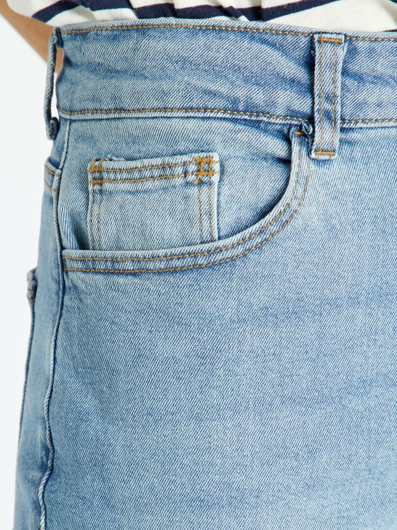 Calça jeans mom de cintura muito alta - tamanho 30 - azul