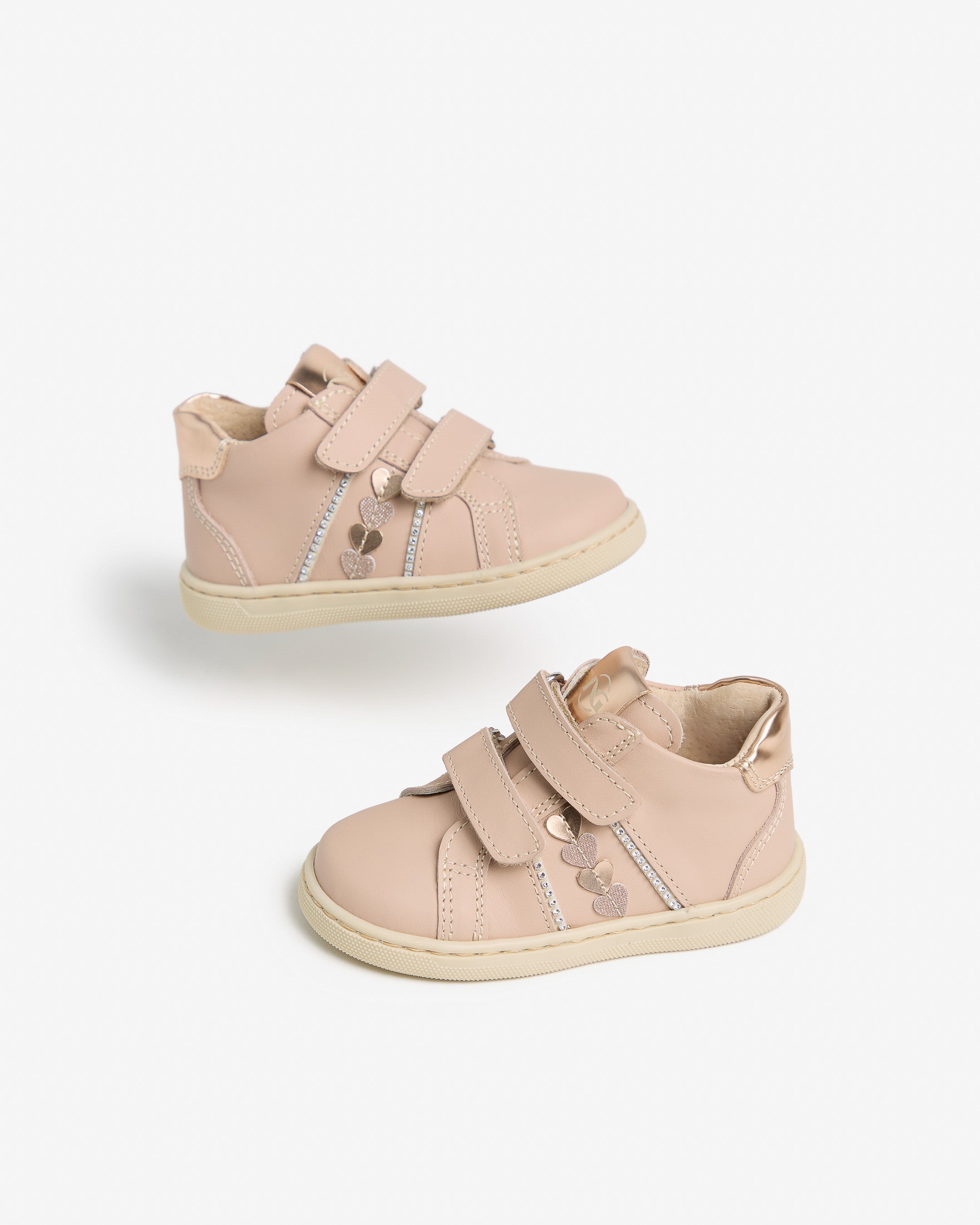  Junior-Sneaker für Mädchen aus Leder und Funktionsmaterial