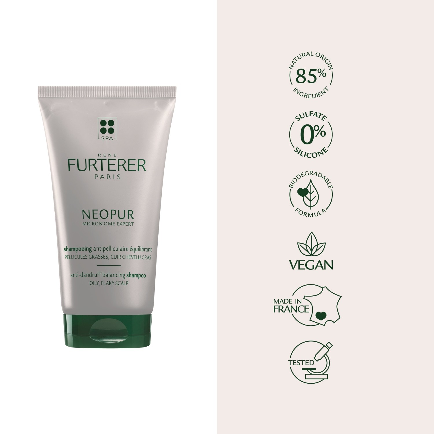 René Furterer Neopur galvas ādas līdzsvarojošais šampūns - 150 ml