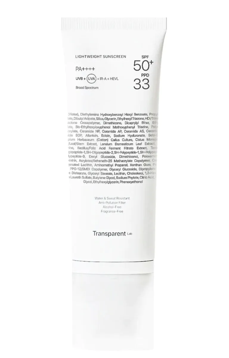 Transparent Lab SPF50+ - Lekki krem przeciwsłoneczny 100ml