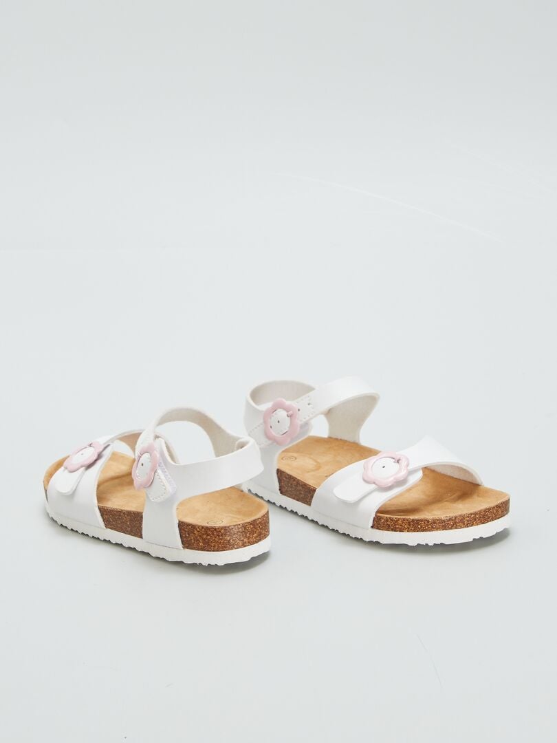 Sandalias con hebilla - BLANCAS