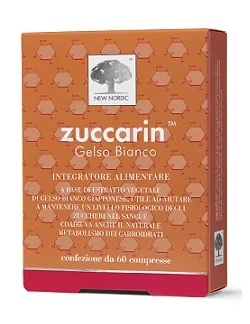 ZUCCARIN Zuccarin Complément alimentaire pour le métabolisme des glucides, arôme mûre blanche, 60 comprimés